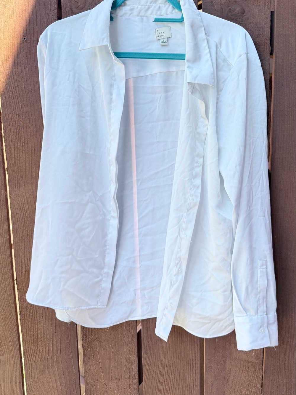Lightweight White Button-Up Shirt